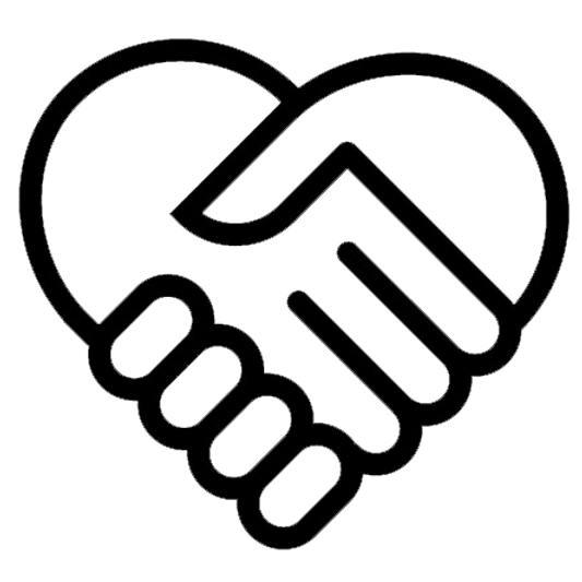 Hands holding into the shape of a heart