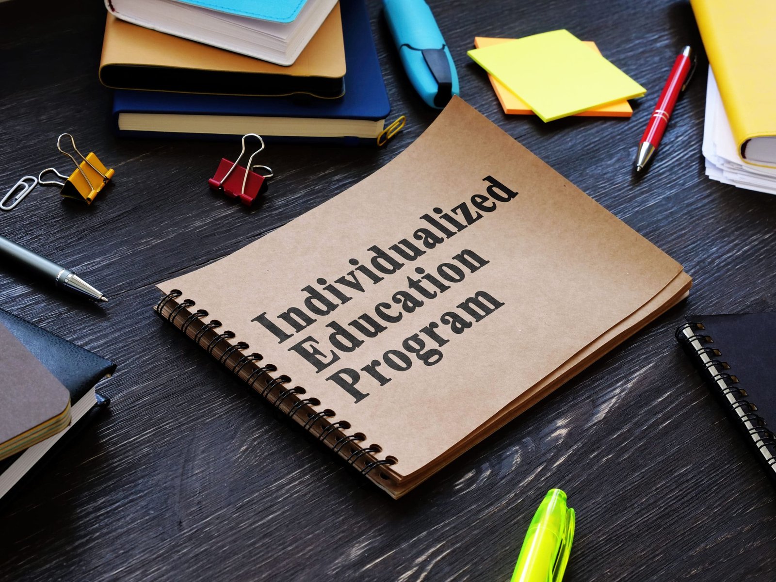 Book with the words "individualized education program"