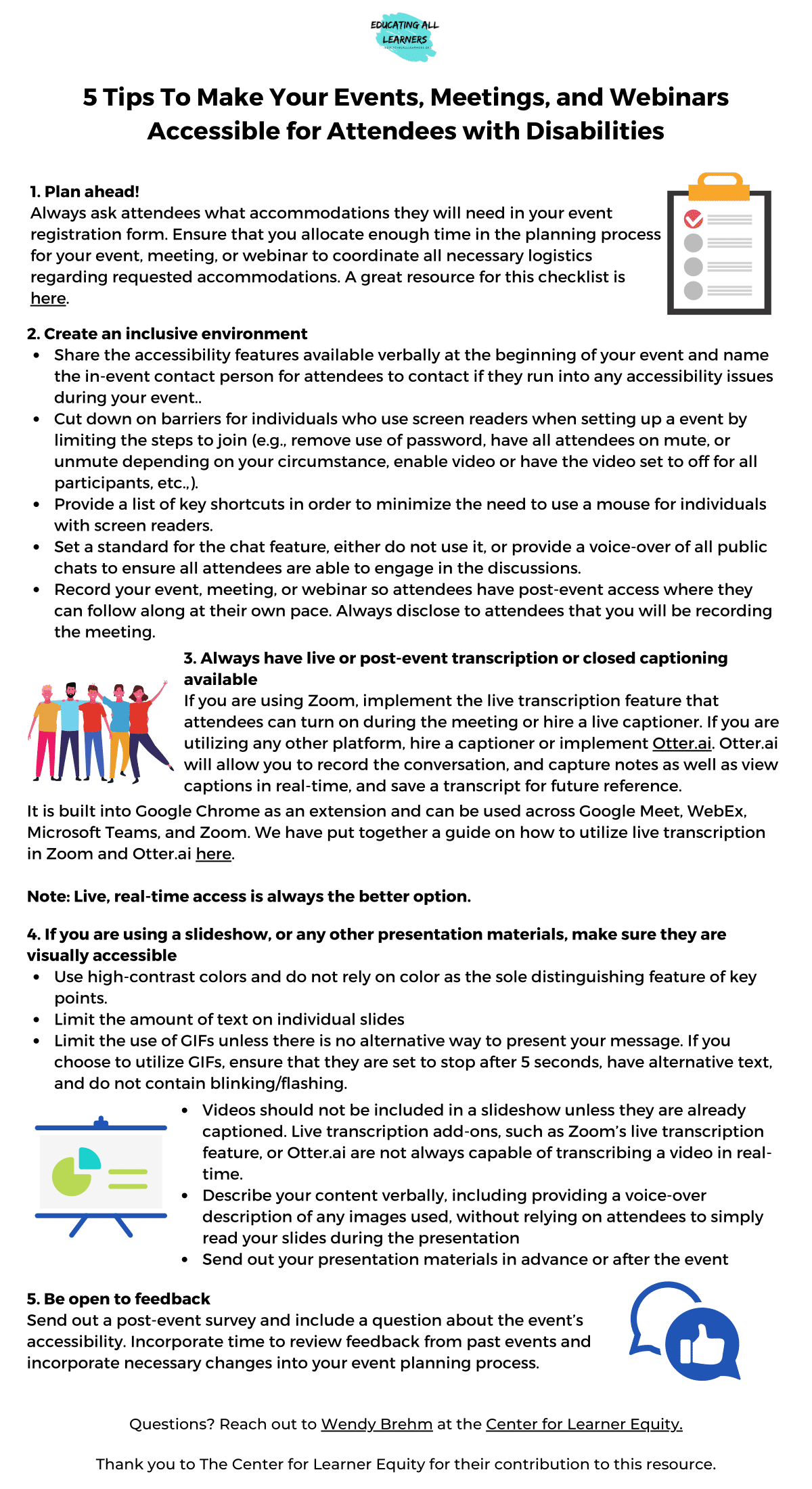 5 Tips To Make Your Events, Meetings, and Webinars Accessible for Attendees with Disabilities