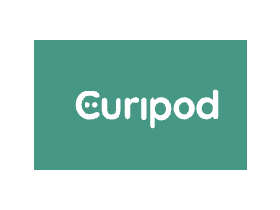 Green background white front "Curipod"