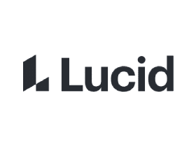 Lucid in navy blue writing