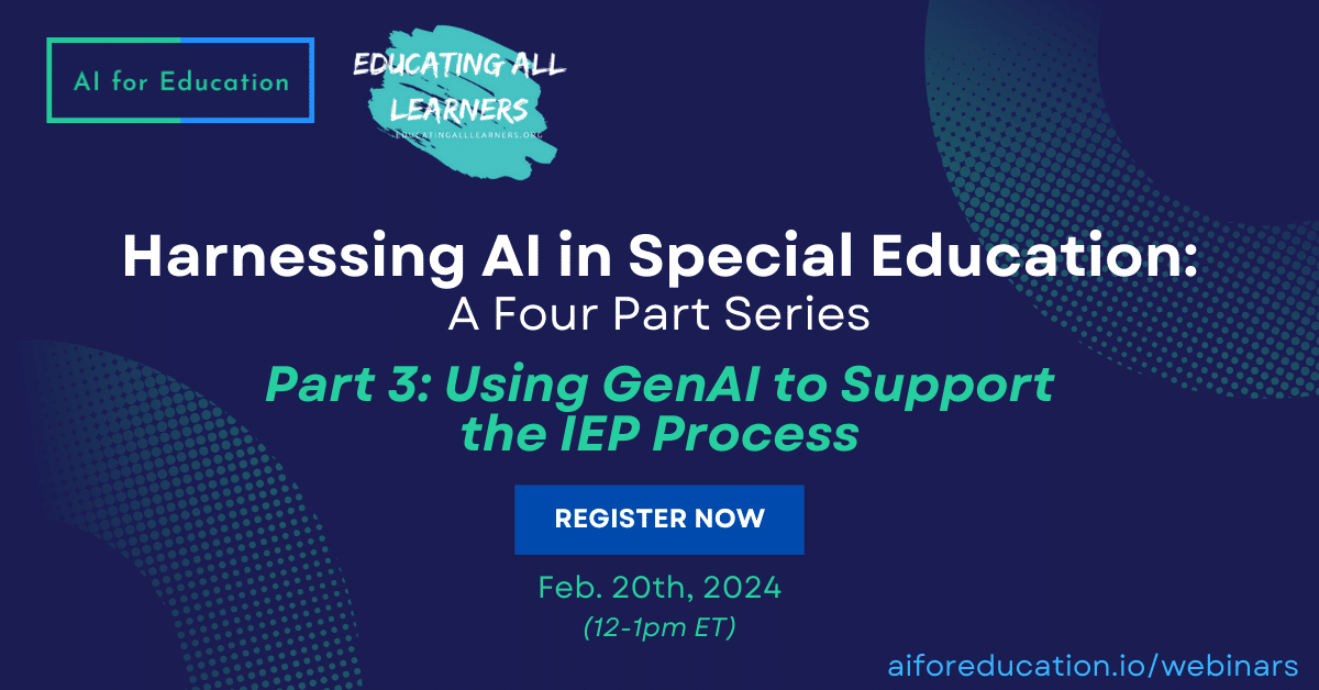 Using GenAI to Support the IEP Process
