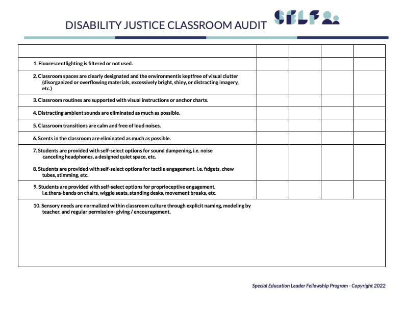 Disability Justice in the Classroom
